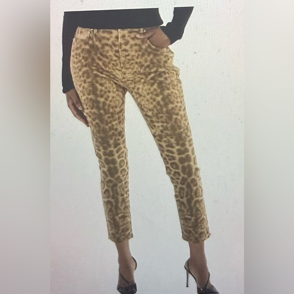 Burberry, New with tags Leopard Print Pants, size 2‎ or 27 inch waist